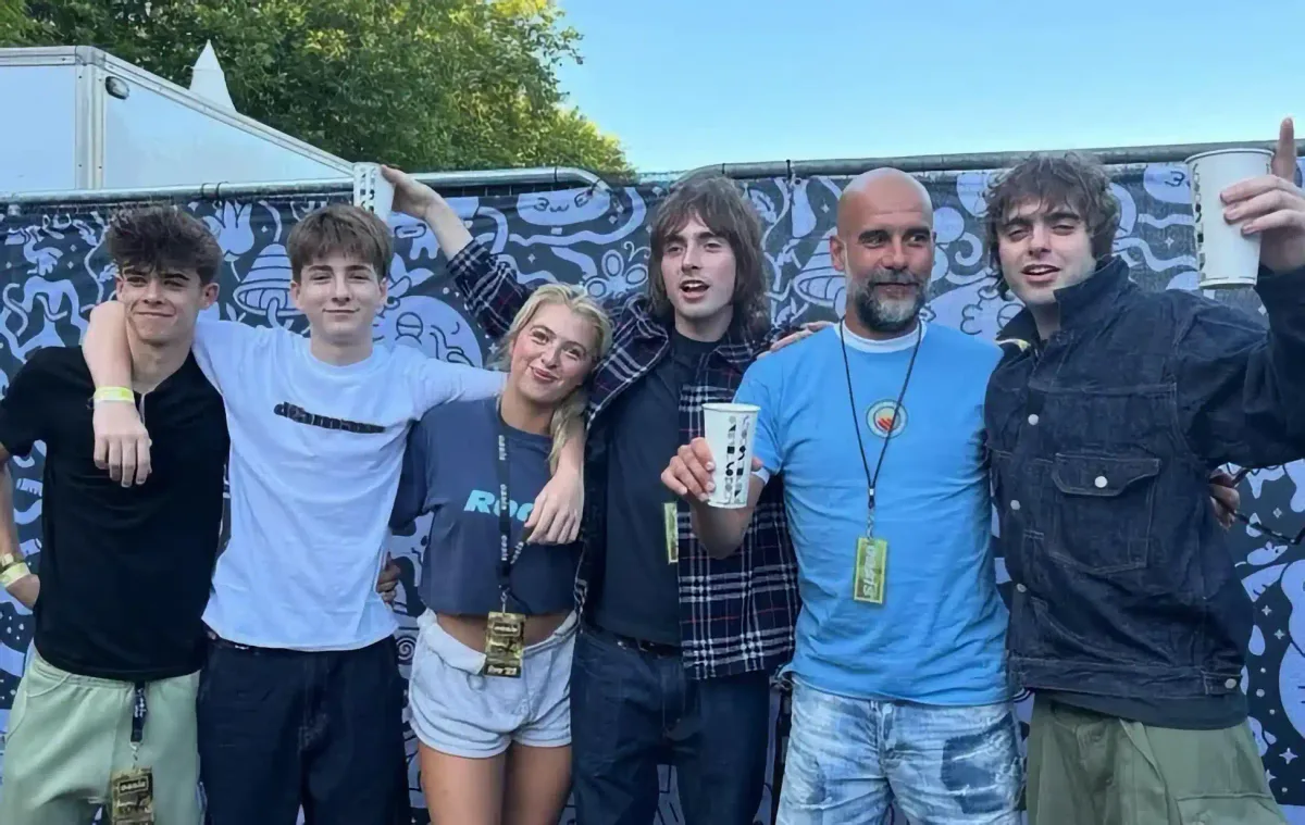 Image: Pep Gets VIP Treatment as Oasis Rock Heaton Park