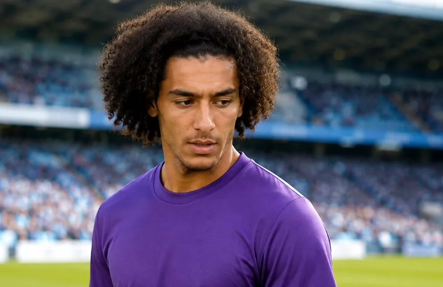 Ayyoub Bouaddi in Lille colours, with Manchester City closing in on his signature as Rodri's replacement.