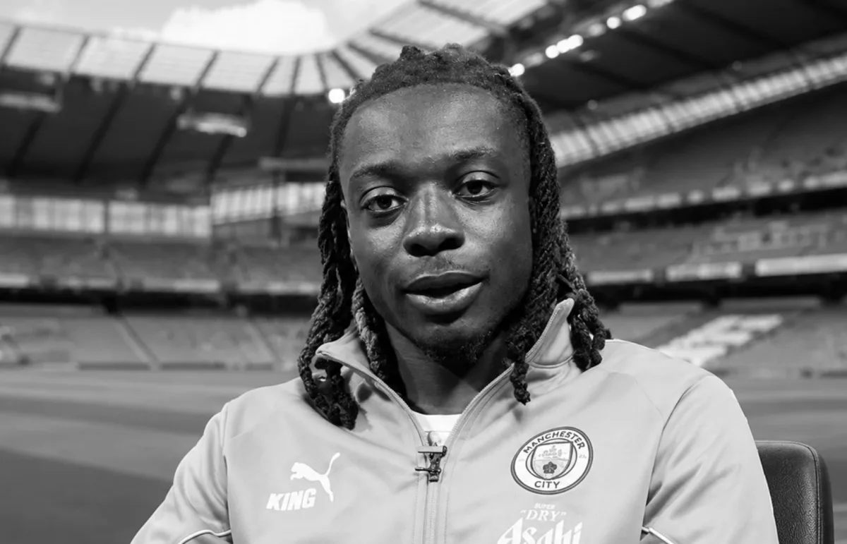 Jeremy Doku in Manchester City training ahead of the Premier League season opener