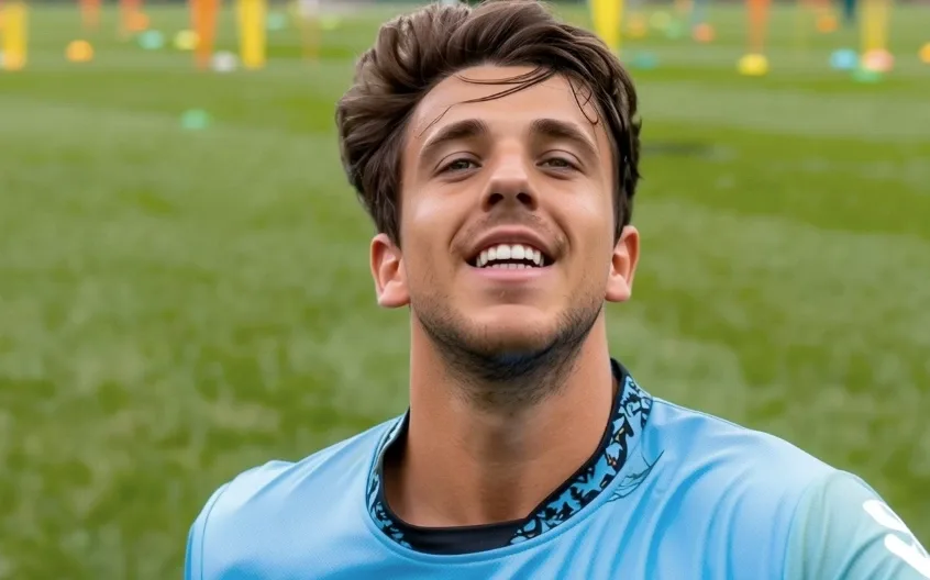 Marc Guehi in midfield for Manchester City against Bournemouth, with Nico Gonzalez on the bench
